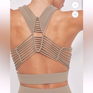 Carbon38 Sayang Macrame bra - brown